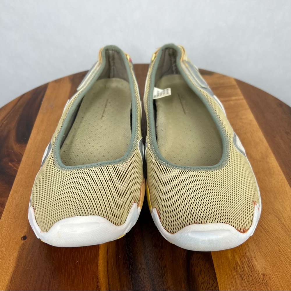 Mountrek Yellow Metallic Silver Slip On Women's Shoes Size 11